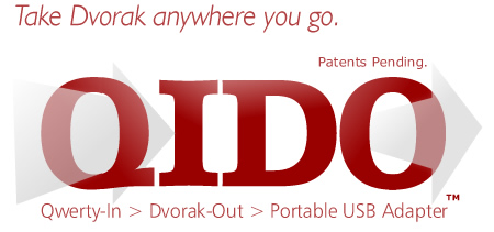 QIDO - The USB Qwerty to Dvorak Converter Adapter.